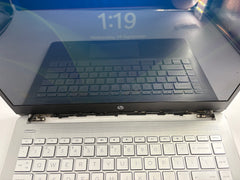 HP LAPTOP - INTEL CELERON PROCESSOR @1.10 GHZ - 4GB RAM / 128GB SSD - WINDOWS 11 HOME S MODE - MISSING HINGE COVERS