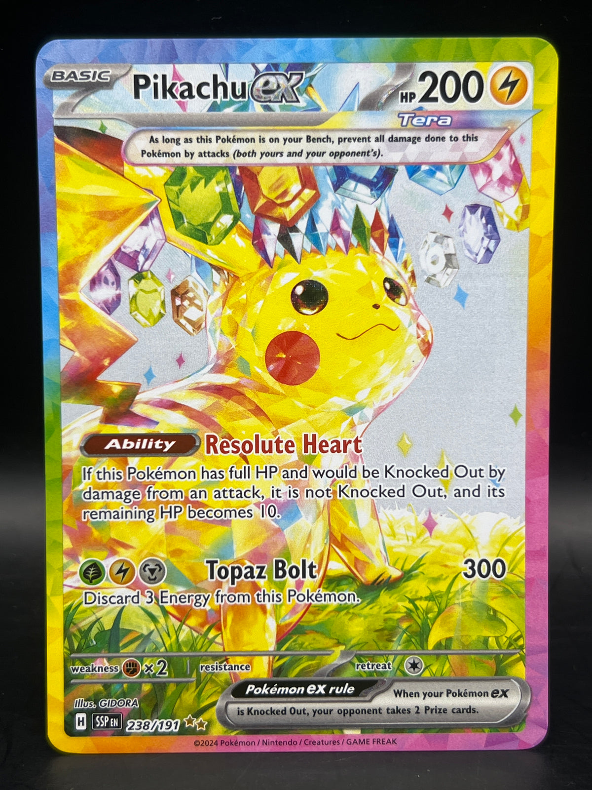 Pikachu EX 238/191 Surging Sparks SIR