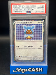 PSA 10 Glaceon/Eevee Poncho 143/XY-P