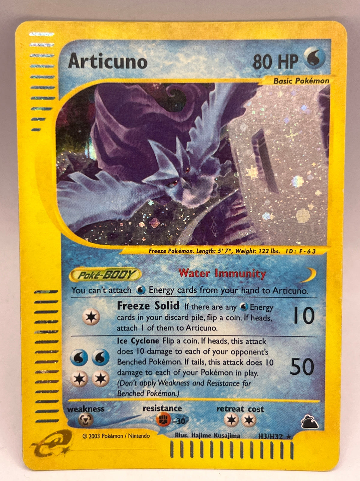 Pokémon - Articuno H3/H32 Holo Skyridge