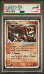 Pokemon - PSA 10 Regirock ex 98/101 Hidden Legends