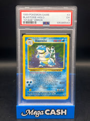PSA 5 Blastoise Holo 2/102 Stage Error