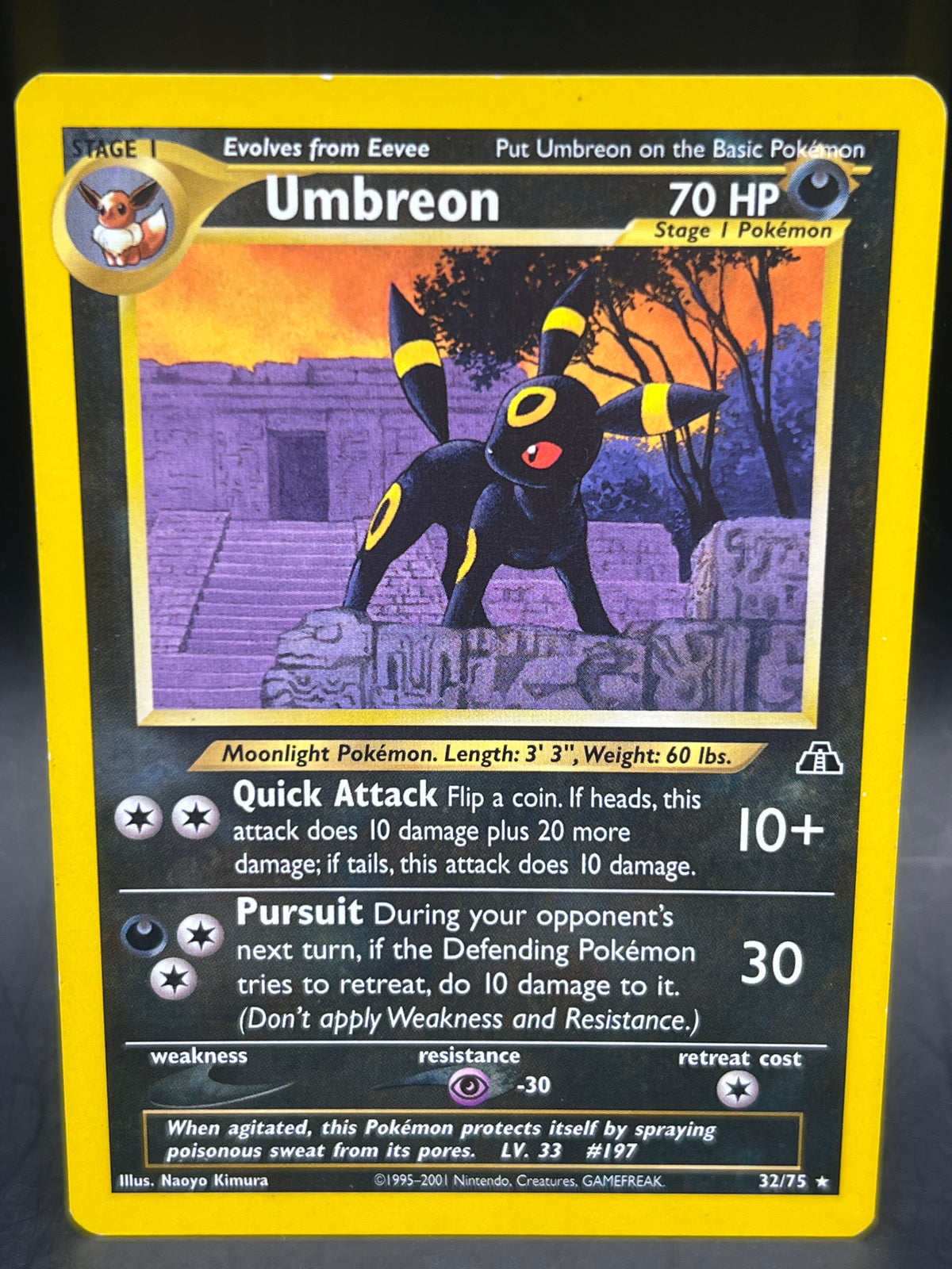 Umbreon 32/75 Non Holo Rare Neo Discovery
