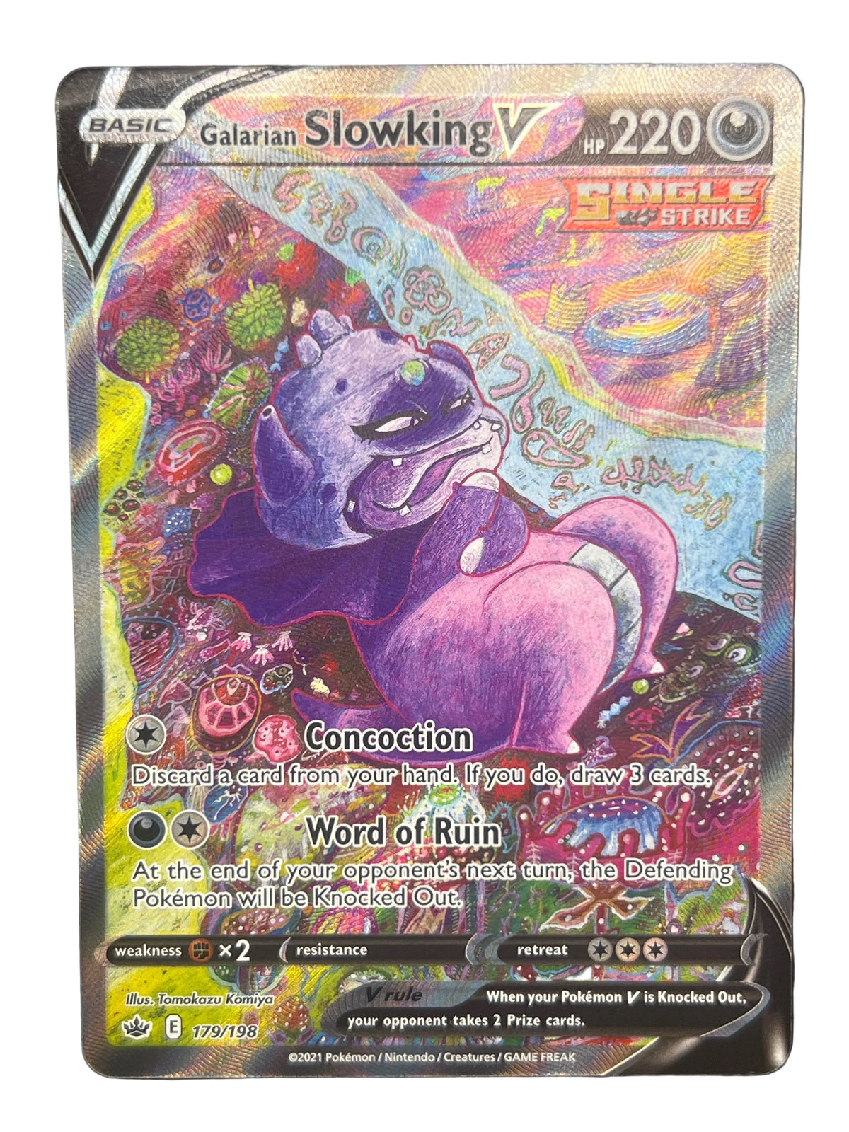 Pokémon - Galarian Slowking V 179/198 Chilling Reign