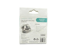 WellCare TWS Sound Amplified Earbuds - White