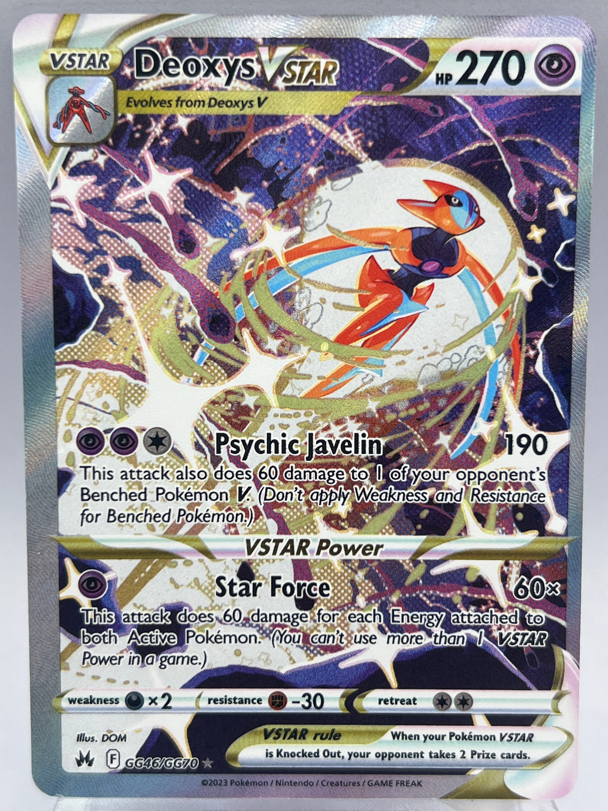 Pokémon - Deoxys Vstar Gg46/GG70 Crown Zenith