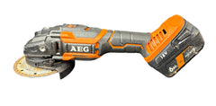 AEG 18V 125mm Brushless Slide Switch Angle Grinder BEWS18125BLC W/ 6Ah Battery