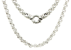 Silver Belcher Chain Necklace