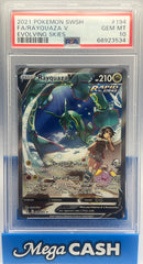 Pokemon PSA 10 Rayquaza V 194/203 Evoving Skies