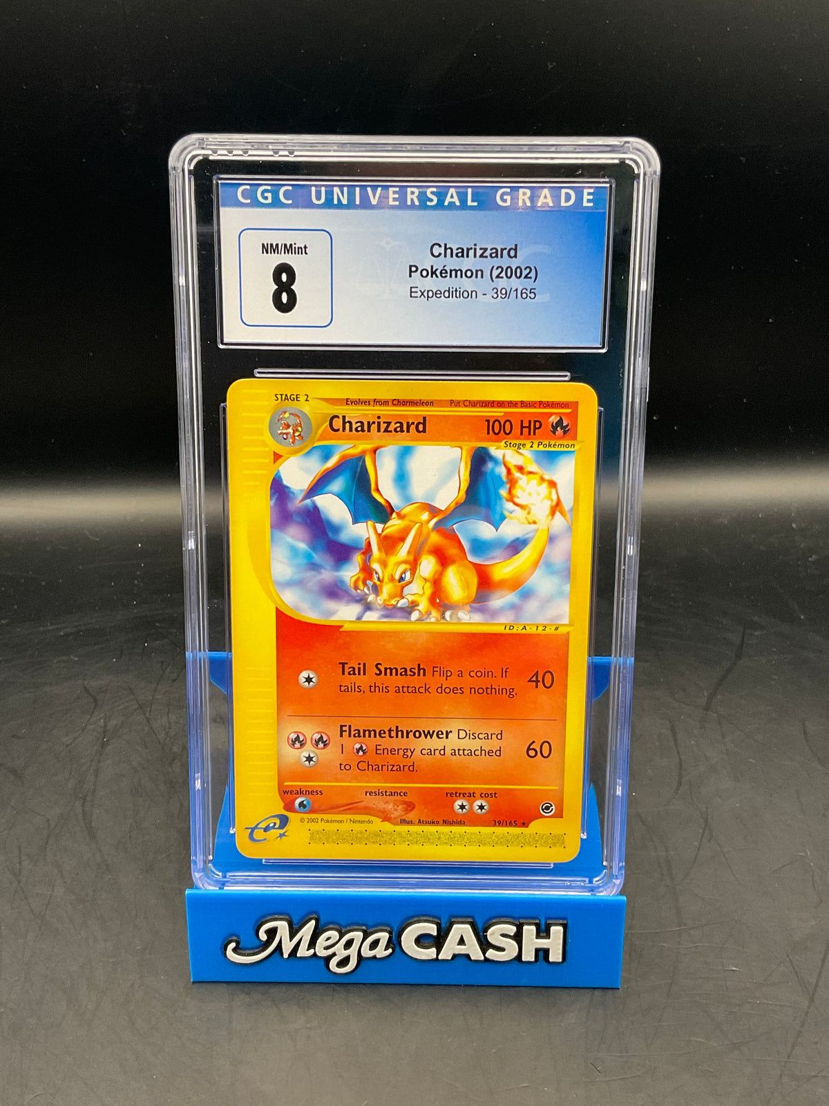 CGC 8 CHARIZARD 39/165 EXPEDITION