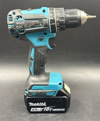 MAKITA - Brushless Hammer Drill with 4.0Ah Battery - DHP485 + BL1840B