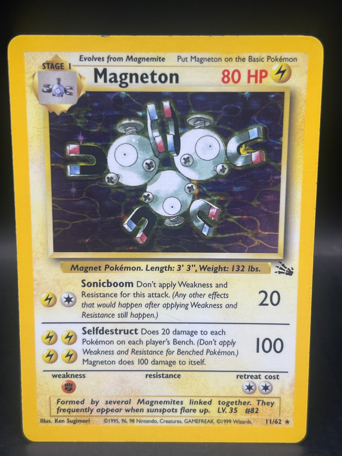 Magneton 11/62 Holo Fossil