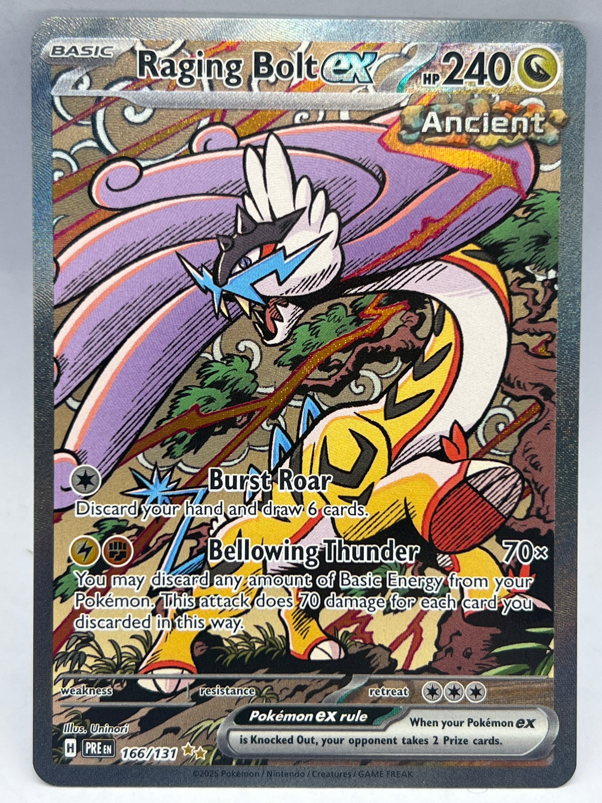 Pokémon - Raging Bolt Ex 166/131 Prismatic Evolutions