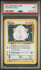 Pokemon - PSA 9 Chansey 3/102 Base Set Unlimited