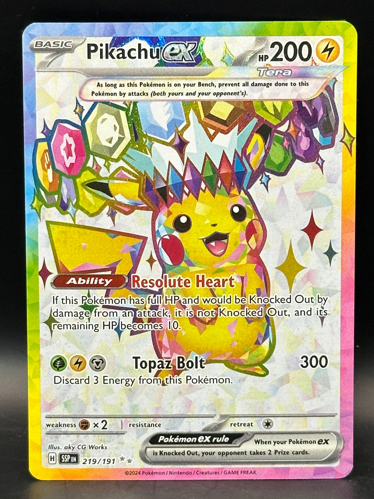 Pikachu EX - Surging Sparks - 219/191