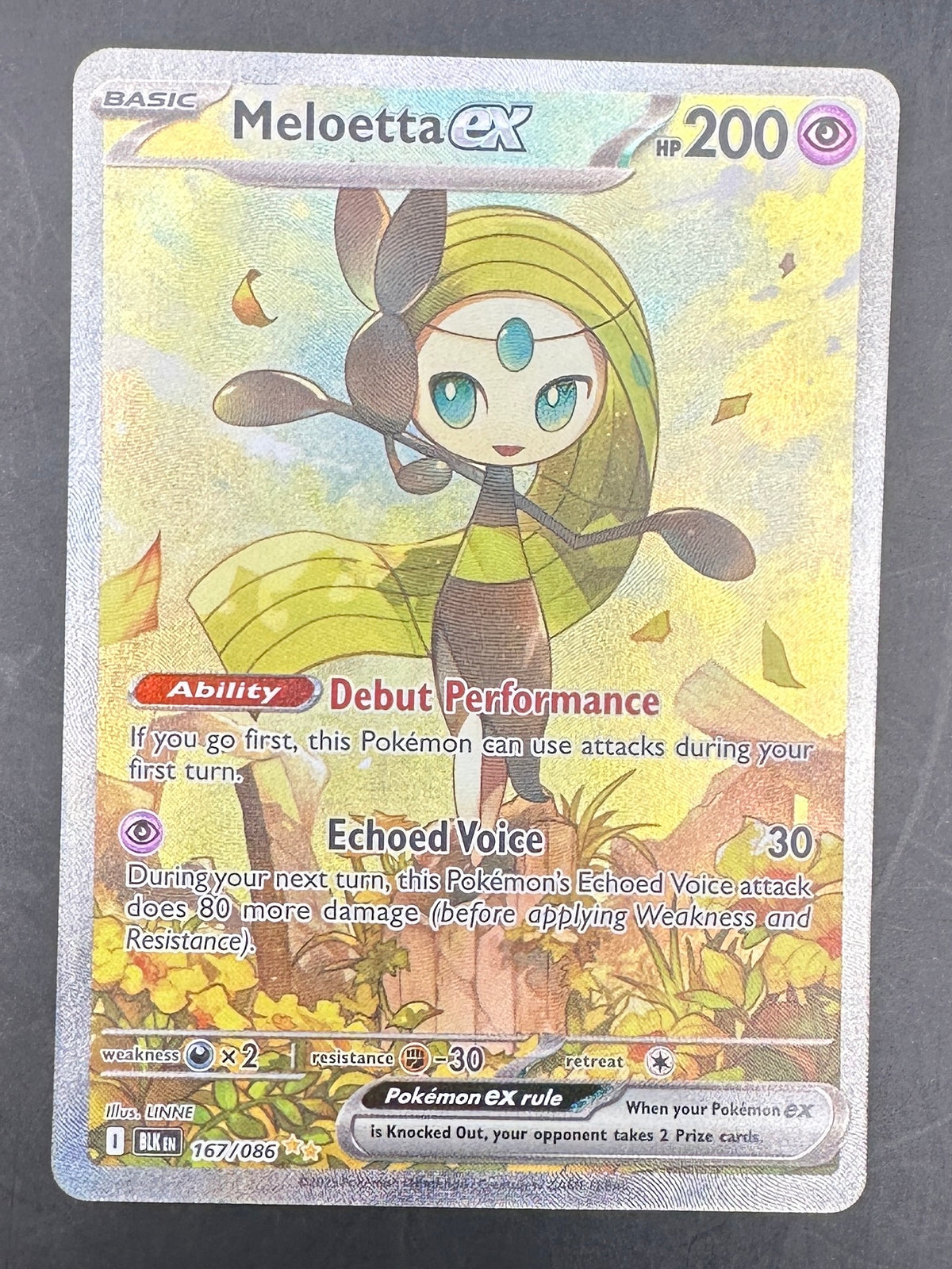 Meloetta EX Special Illustration Rare - Black Bolt