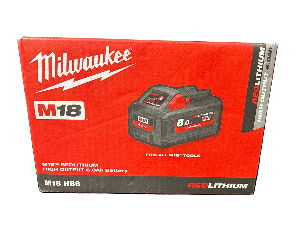 Milwaukee - Red Lithium High Output 18V 6.0Ah Tool Battery - M18 HB6