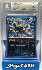Pokémon BGS 8 Umbreon 64/116 Rev Holo Plasma Freeze