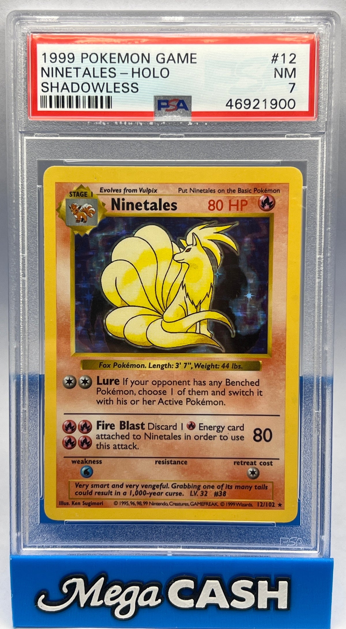 Pokémon - PSA 7 Ninetales 12/102 Shadowless
