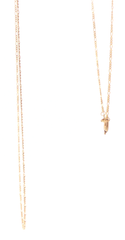 9ct Yellow Gold Delicate Figaro 3:1 Chain Necklace