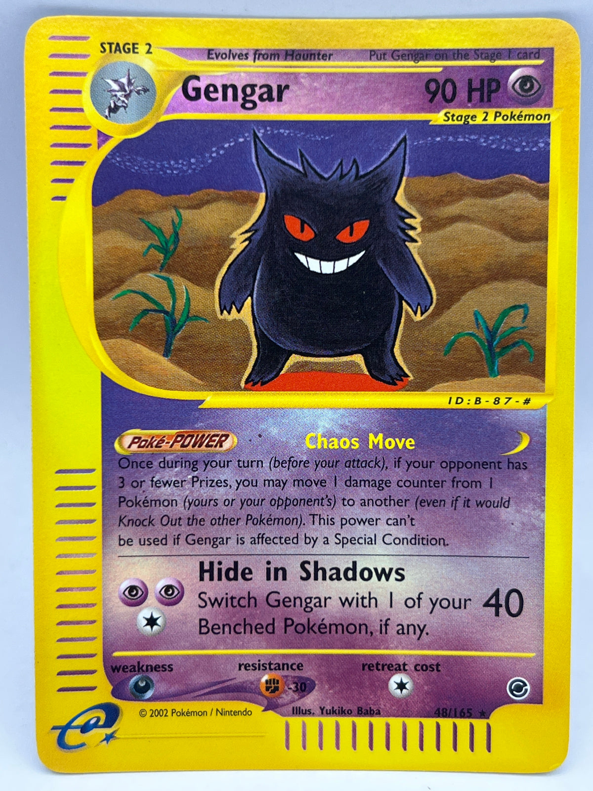 Pokémon - Gengar 48/165 Rev Holo Expedition