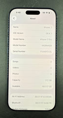 Apple iPhone 17 Pro - 512GB - A3523 | MG8N4X/A