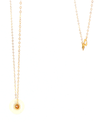 18ct Yellow Gold Pearl Pendant Chain Necklace