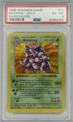 Pokemon PSA 6 Nidoking 11/102 Holo Shadowless