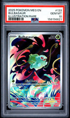Pokemon PSA 10 Bulbasaur 133/132 Illustration Rare MEG