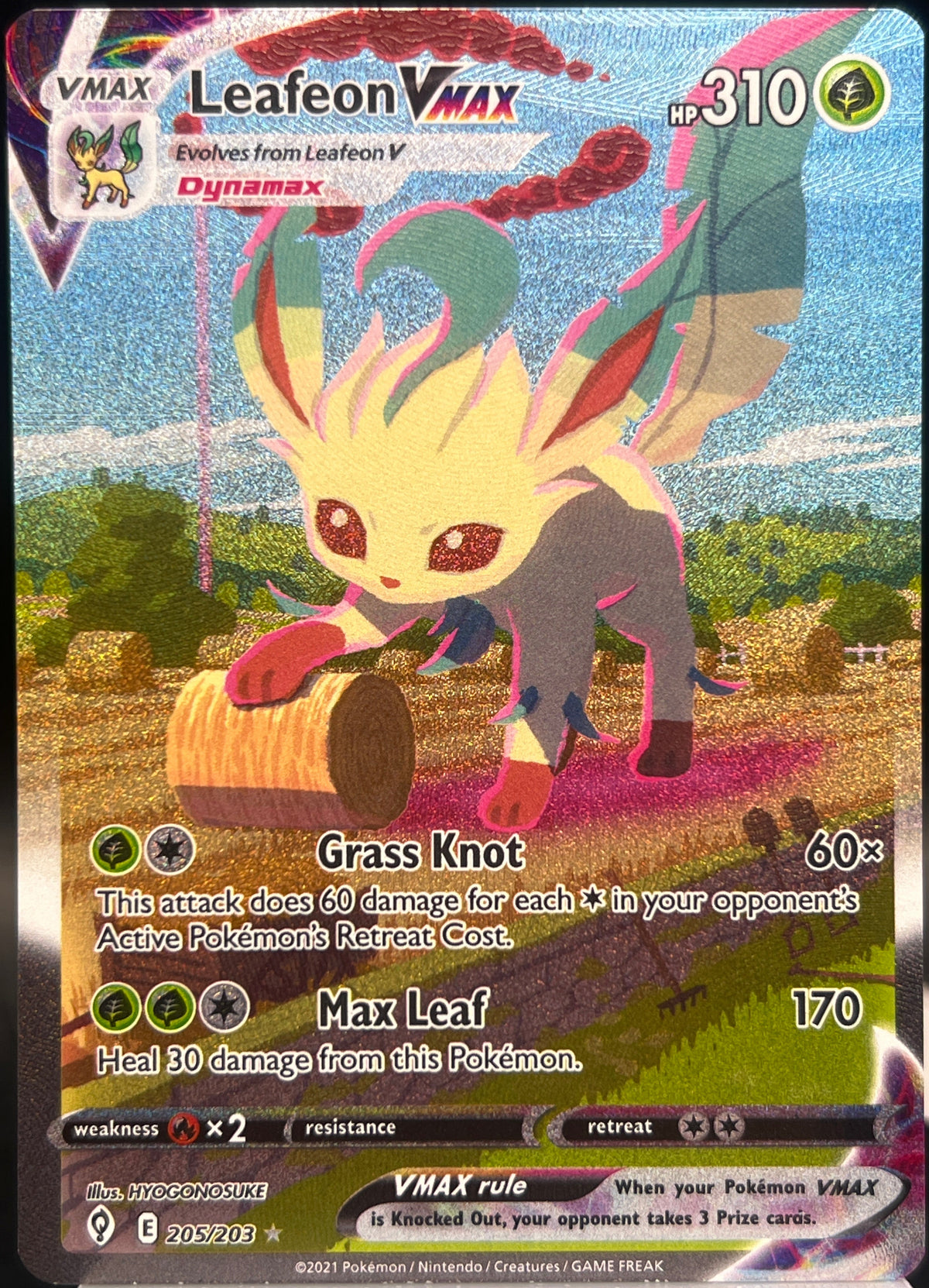 Pokémon - Leafeon Vmax 205/203 Evolving Skies