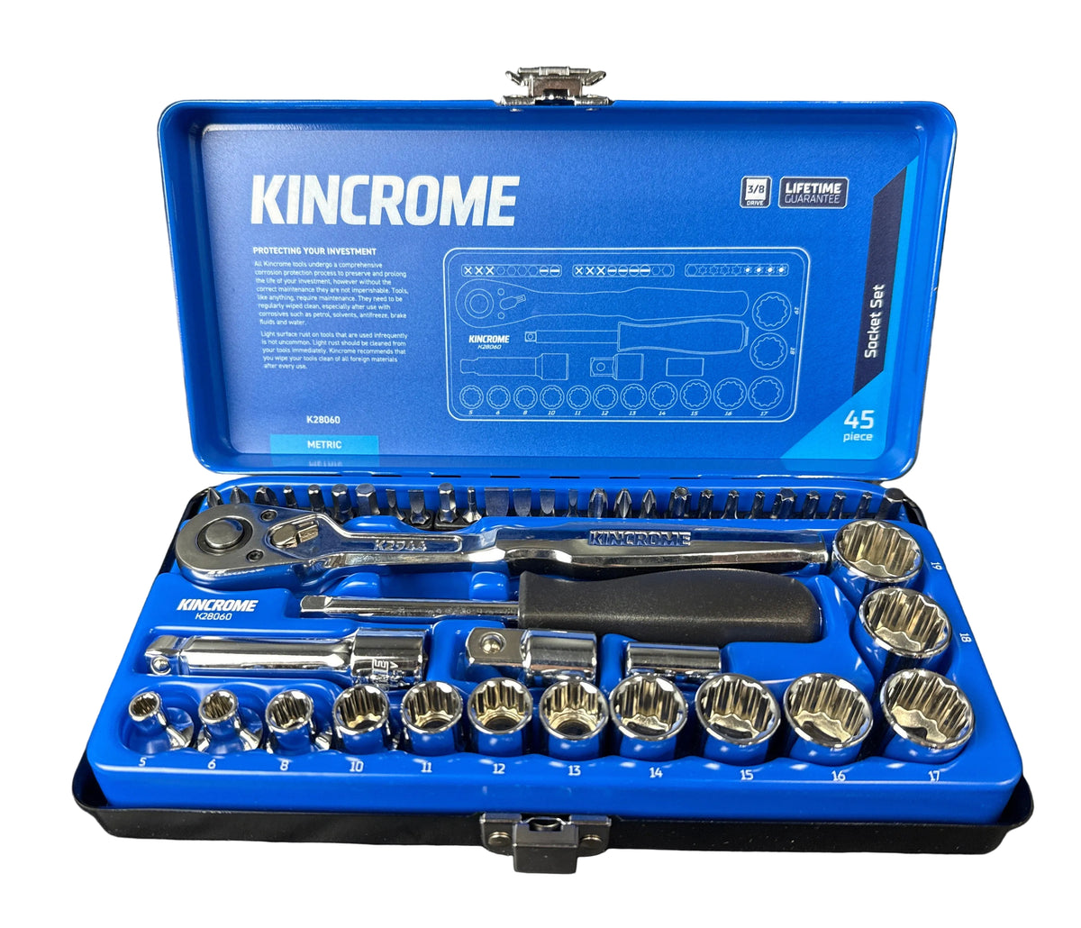 Kincrome - 45 Piece 3/8” Drive Metric Socket Set