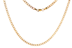 9ct Yellow Gold Classic Curb Chain Necklace