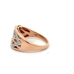 9ct Diamond Filigree Cocktail Ring in Rose Gold - Mega Cash Sydney