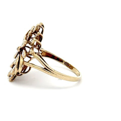 9ct Diamond Floral Cluster Cocktail Ring in Yellow Gold - Mega Cash Sydney