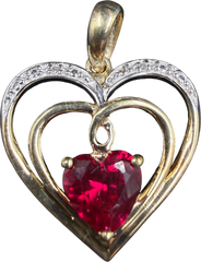 9ct Diamond Heart Pendant 1.5gms - Mega Cash Sydney