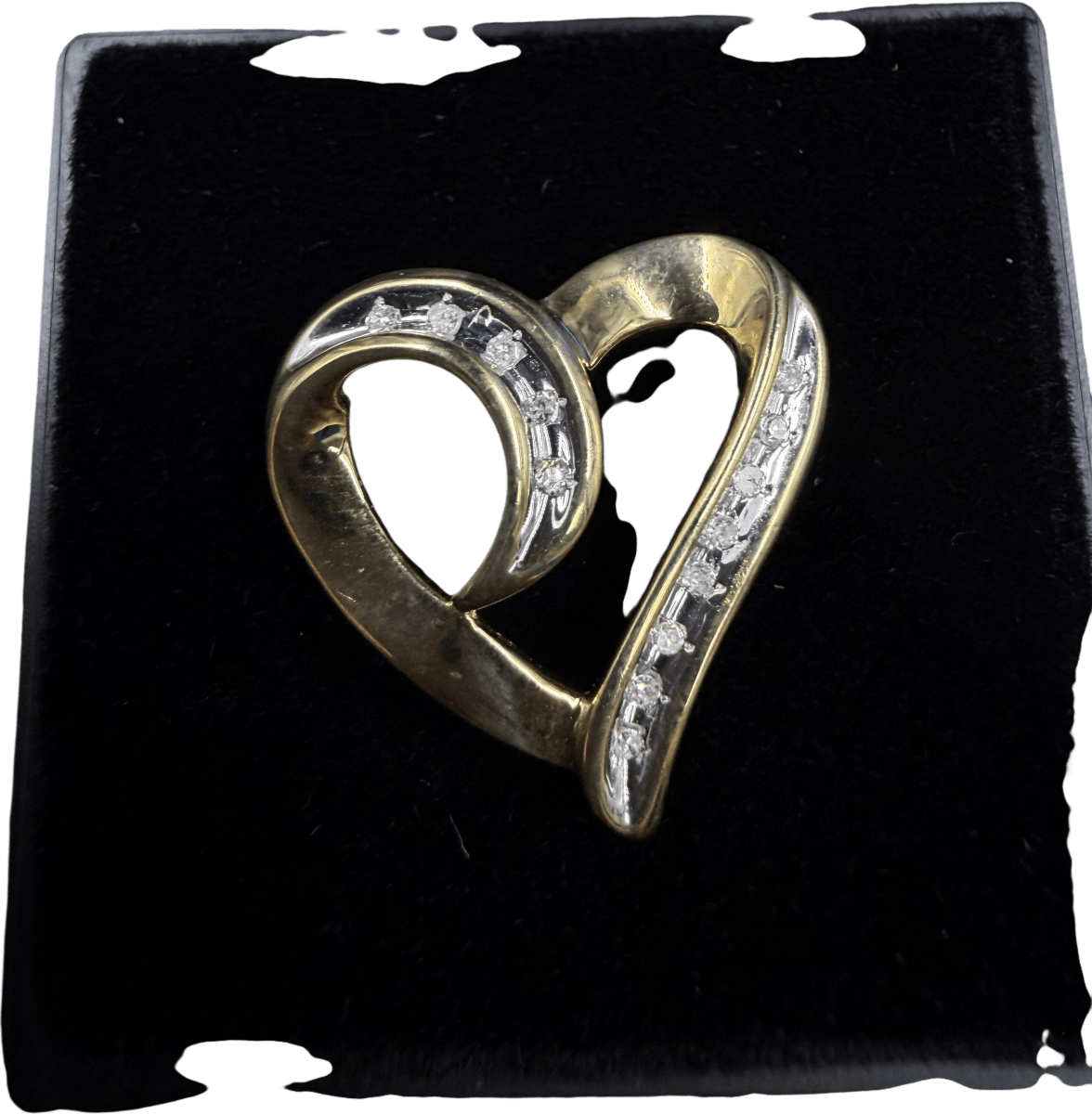 9ct Diamond Heart Pendant 1.7gms - Mega Cash Sydney