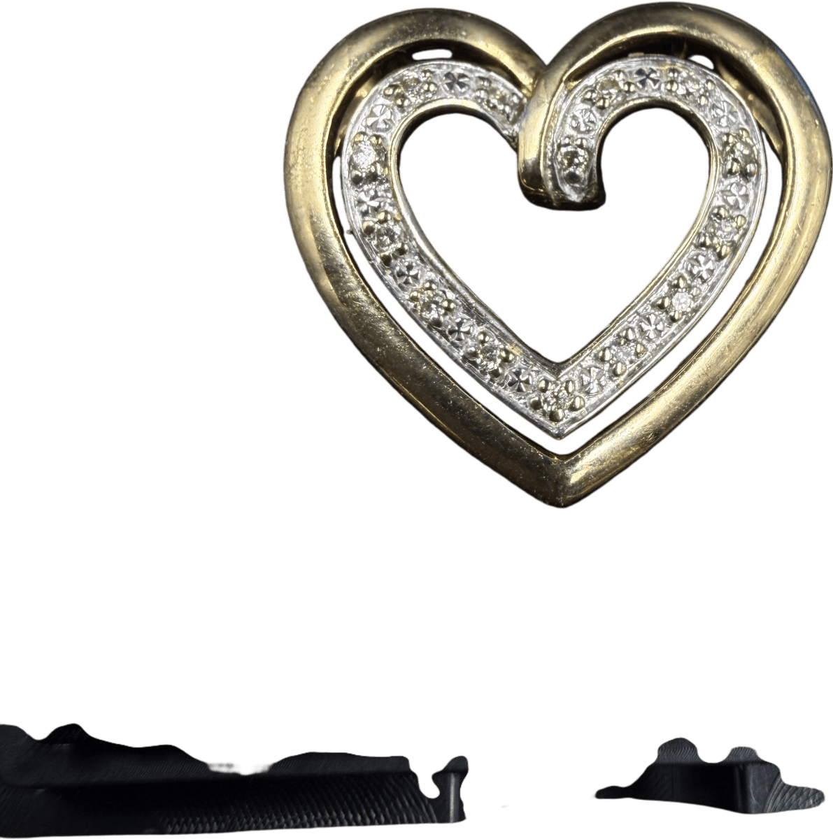 9ct Diamond Heart Pendant 1.8gms - Mega Cash Sydney