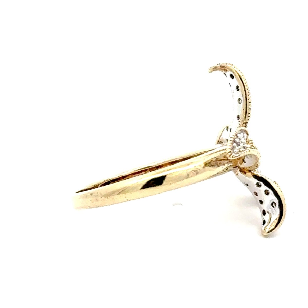 9ct Diamond Pave Floral Cocktail Ring in Yellow Gold - Mega Cash Sydney