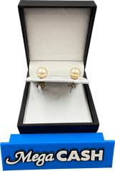9ct Diamond & Pearl Earrings 3.4gms - Mega Cash Sydney