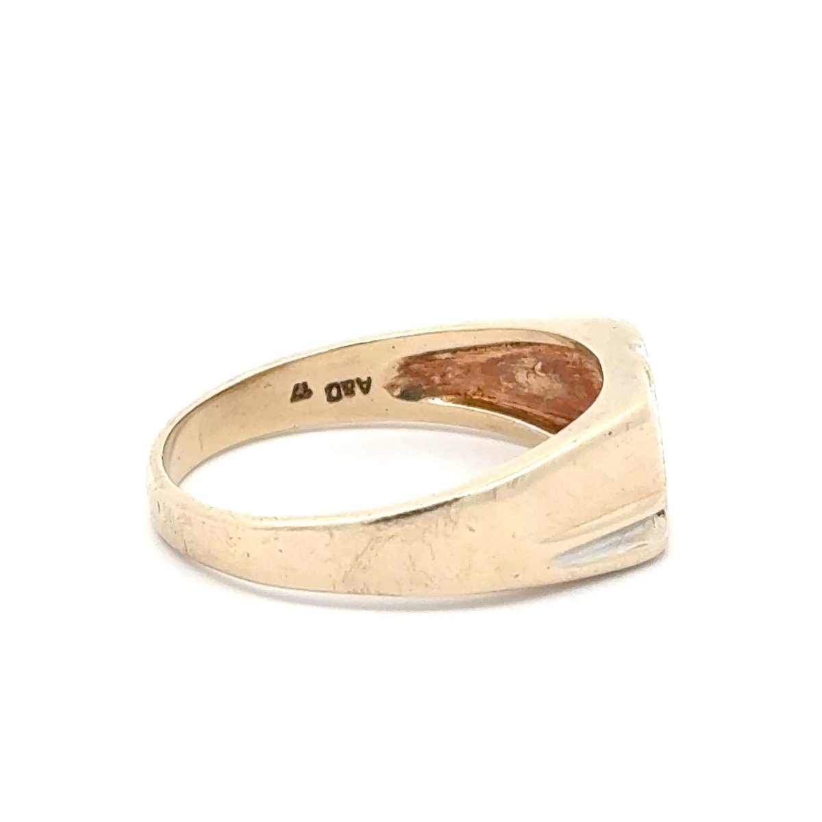 9ct Men’s Yellow Gold Diagonal Diamond Accent Band Ring - Mega Cash Sydney