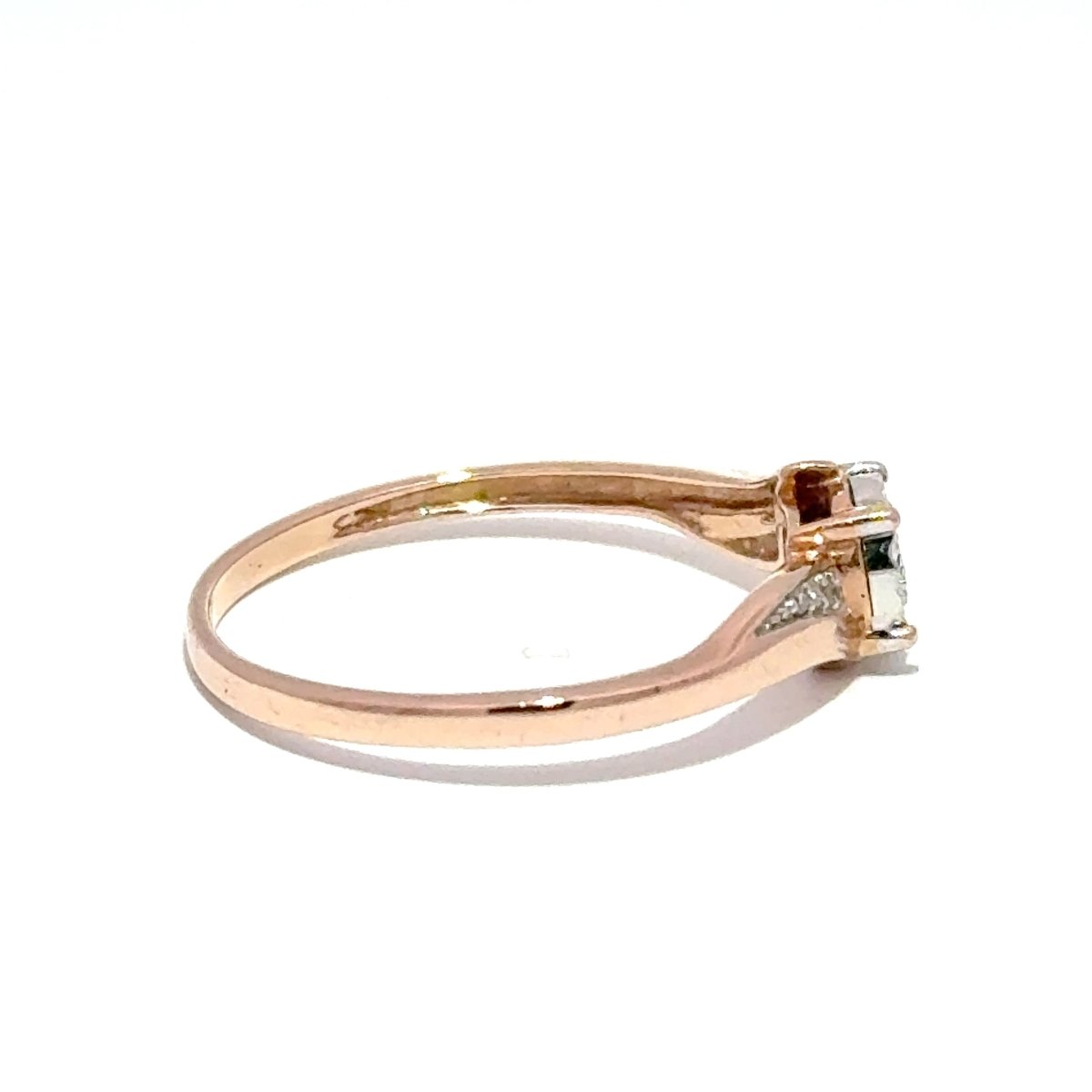 9ct Rose Gold Diamond Composite Bypass Ring - Mega Cash Sydney