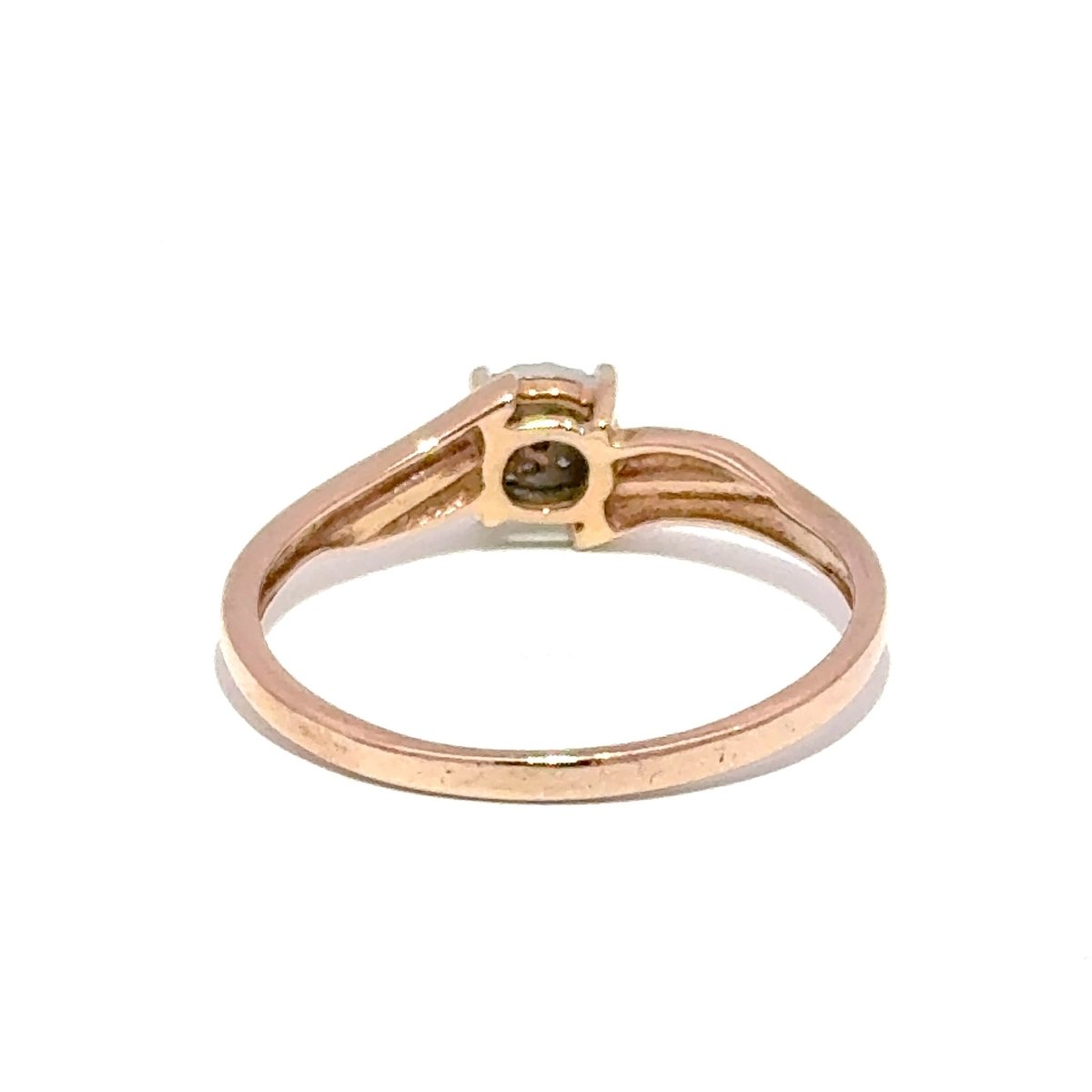 9ct Rose Gold Diamond Composite Bypass Ring - Mega Cash Sydney