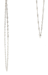 9ct White Gold Delicate Twisted Chain Necklace - Mega Cash Sydney