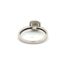 9ct White Gold Diamond Cluster Halo Ring - Mega Cash Sydney