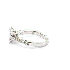 9ct White Gold Diamond Cluster Ring with Accented Ring - Mega Cash Sydney