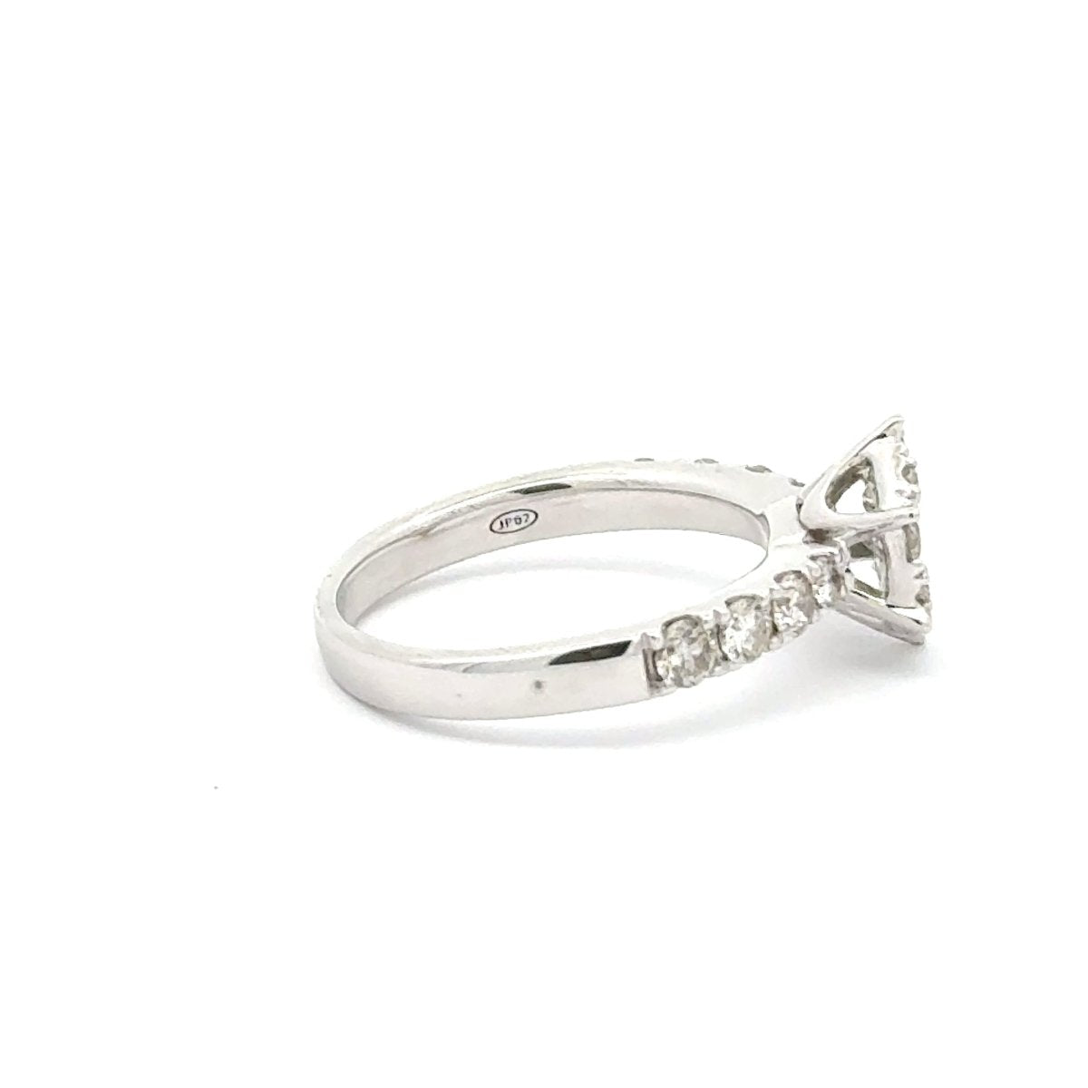 9ct White Gold Diamond Cluster Ring with Accented Ring - Mega Cash Sydney