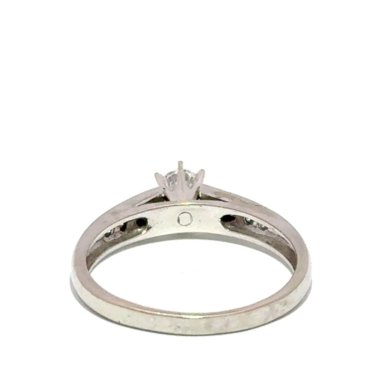 9ct White Gold Diamond Engagement Ring with Channel Set Shoulders - Mega Cash Sydney