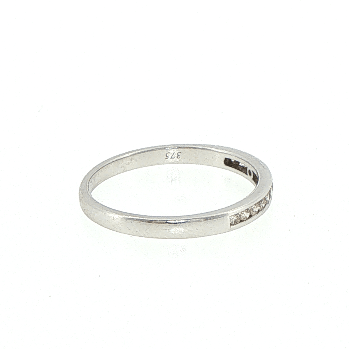 9ct White Gold Diamond Half Eternity Ring - Mega Cash Sydney