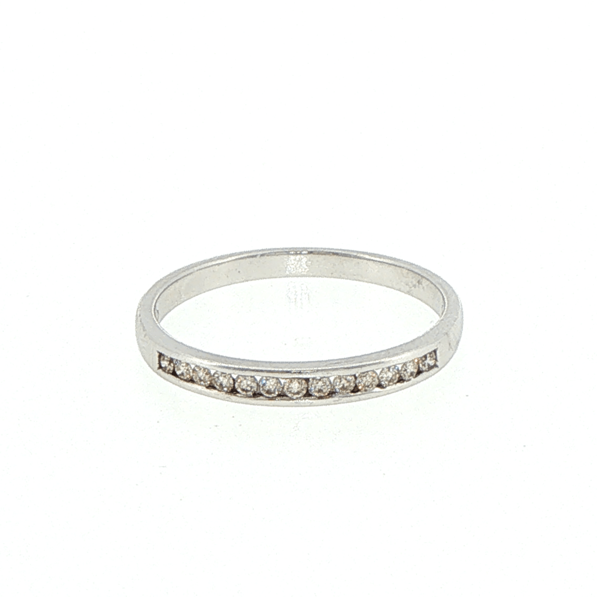 9ct White Gold Diamond Half Eternity Ring - Mega Cash Sydney