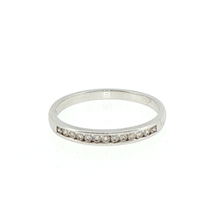 9ct White Gold Diamond Half Eternity Ring - Mega Cash Sydney